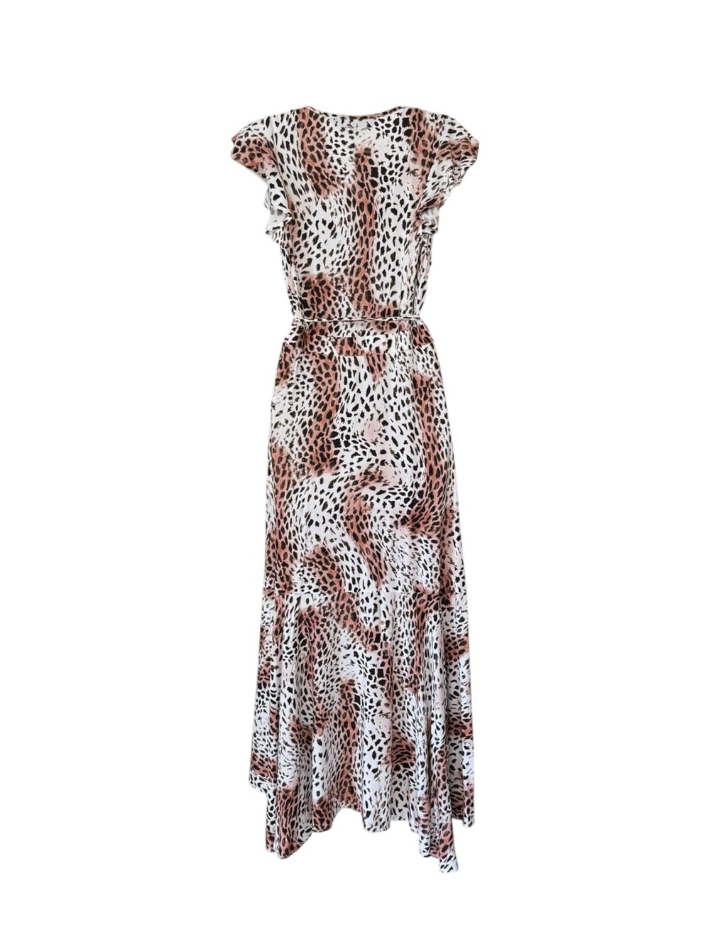 KIVARI | NEW Zephyr Wrap Maxi Dress in Leopard Print, Size Medium - Picture 8 of 14
